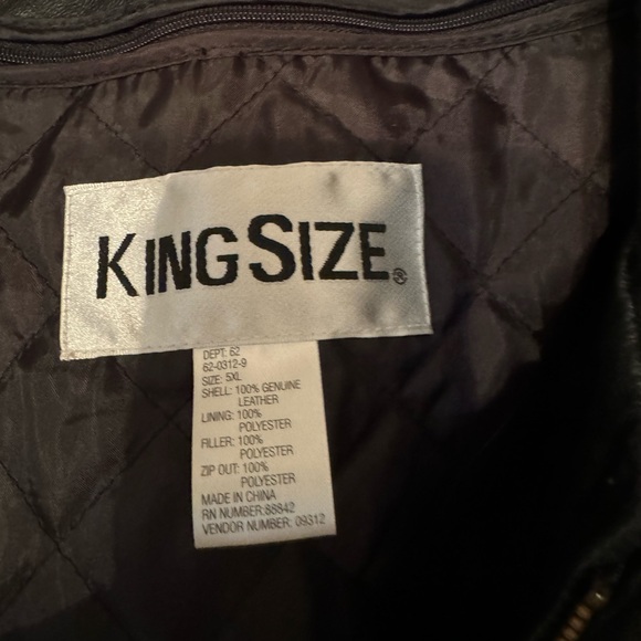 5XL genuine leather coat - Picture 3 of 3